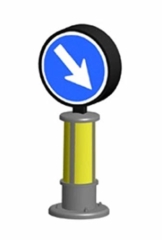 Viessmann 5085 - H0 Verkehrszeichen 222 mit LED-Beleuchtung - 1