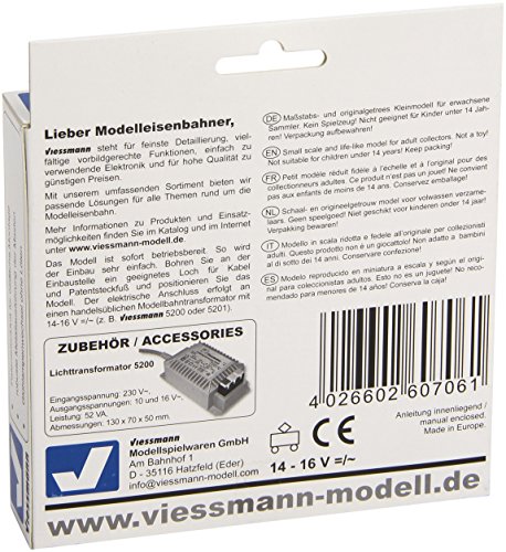 Viessmann H0 Parklaterne einfach Fertigmodell 60706 1 Set - 2