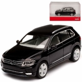 Volkwagen Tig*uan II Schwarz Perleffekt Metallic 2. Generation Ab 2015 H0 1/87 Herpa Modell Auto mit individiuellem Wunschkennzeichen - 1