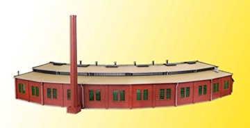 Vollmer 45758 H0 Sechsstaendiger Ringlokschuppen, 86 x 42 x 13 cm - 2