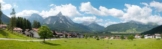 VOLLMER 46106 Hintergrundkulisse Alpenvorland, dreiteilig, 266 x 80 cm - 1