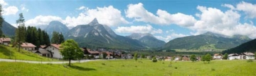VOLLMER 46106 Hintergrundkulisse Alpenvorland, dreiteilig, 266 x 80 cm - 1