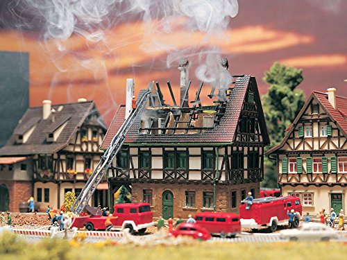 Vollmer Brennendes Haus, Miniaturhaus, Katastrophe, Erwachsene, für alle Altersgruppen, unisex, 1:100 - 1