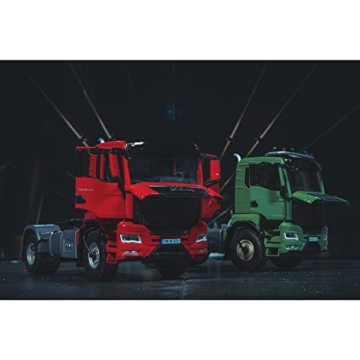 Wiking 077650 MAN TGS 18.510 4x4 BL 2-Achs Zugmaschine, Modell-LKW, 1:32, Metall/Kunststoff, Ab 14 Jahre, Viele Funktionen, Inkl. Reifendruck-Regelanlage, Schwenkbarer Kühlergrill, Grün (Ackerdiesel) - 6