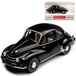 Wiking DKW F 89 Limousine Dunkel Blau Schwarz 1950-1954 H0 1/87 Modell Auto mit individiuellem Wunschkennzeichen - 1